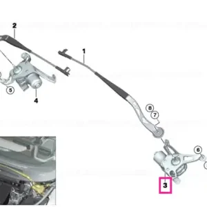Reducere extra Wiper motor left - BMW