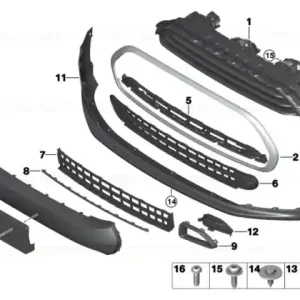 Vezi acum Flap, towing eye GLANZSCHWARZ - BMW - Mini