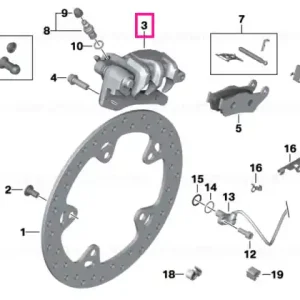 Brake caliper, rear - BMW Motorrad Ofertă