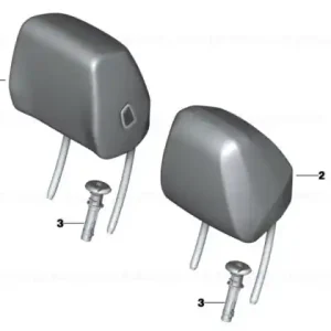 Super ofertă Head rest cloth ANTHRAZIT - BMW