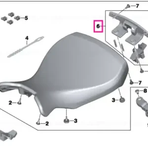 Plată securizată Set, seat bench lock - BMW Motorrad