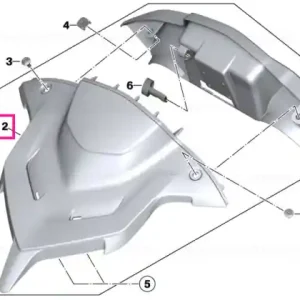 Livrare rapidă Capac reglaj parbriz ASPHALT-GREY - BMW Motorrad