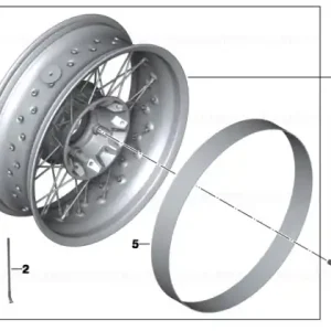 Black rear wheel 5,5X17 - BMW Motorrad Cumpărături sigure