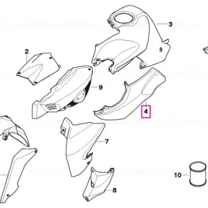 Cumpărături sigure Panou ornament lateral stânga - BMW Motorrad