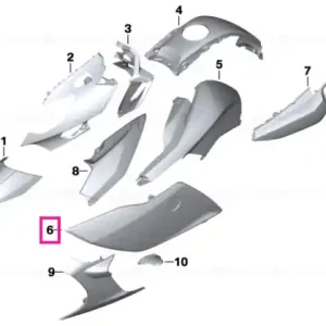 Front right body part BLACKSTORM - BMW Motorrad Popular