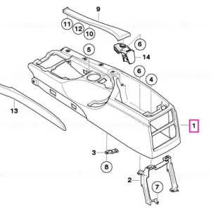 Centre console GRAU - BMW Lichidare de stoc