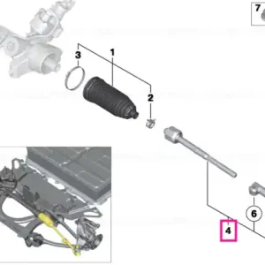 Transport gratuit Right tie rod - BMW