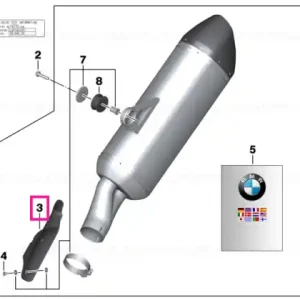 Capac carbon, teava conectare - BMW Motorrad Cumpără online