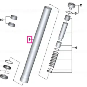 Stanchion, gold - BMW Motorrad Chilipir