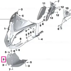 Capac carena fata inferior - BMW Motorrad Livrare rapidă