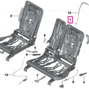 Reducere Seat carrier, rear left - BMW