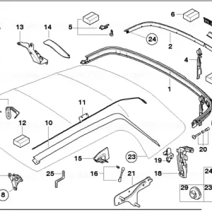 Drive, locking mechanism HINTEN - BMW - Mini Reduceri