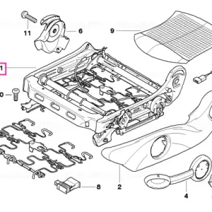 Cumpără acum seat mechanism right - BMW - Mini