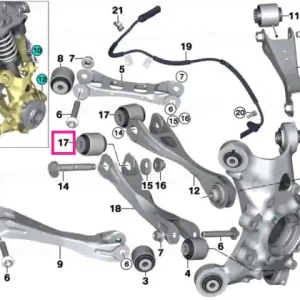 Retur ușor Suport elastomer - BMW