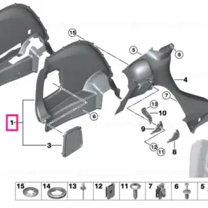 Preț mic Panou trim portbagaj dreapta - BMW - Mini