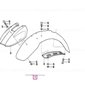 Kit, mudboard extender GRUNDIERT - BMW Motorrad Cumpără acum