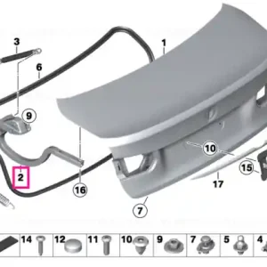 Super ofertă Left trunk lid hinge - BMW