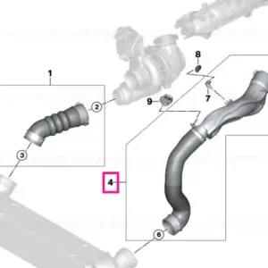 Charge air line - BMW Super ofertă
