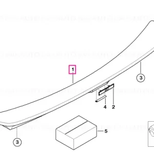 Ultima șansă Primed rear spoiler M TECHNIC - BMW
