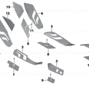 Doar azi Insert praguri laterale stânga - BMW Motorrad