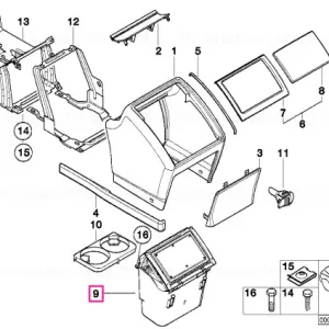 Container, rear console - BMW Cumpără acum