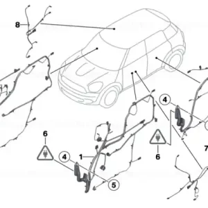 Promoție Door wiring harness, rear - BMW - Mini