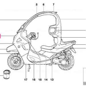 Front panel ALPINWEIß 3 - BMW Motorrad Retur gratuit
