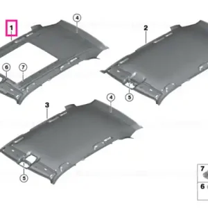 Cel mai vândut Headlining panoramic roof ANTHRAZIT - BMW