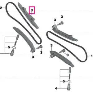 Doar azi Set, timing-chain rails - BMW Motorrad