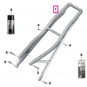 Rear frame BLACK MATT - BMW Motorrad Noutate