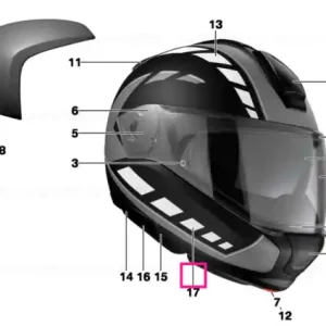 Chin piece, helmet 6/6 EVO,nacht-schwarz - BMW Motorrad Discount