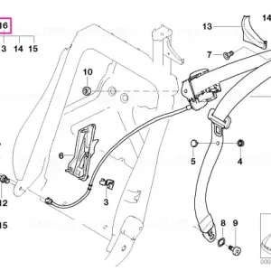 Reduceri Curea superioara fata stanga SCHWARZ - BMW