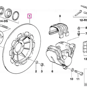 Ultima șansă Brake disk black - BMW Motorrad