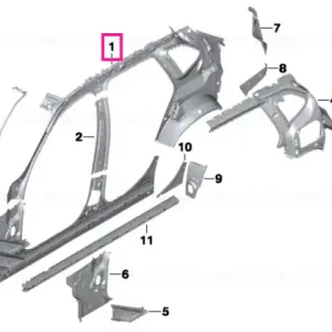 Right interior side frame - BMW Ofertă exclusivă