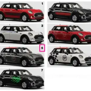 Chilipir Side stripe JCW Racing GREY - BMW - Mini