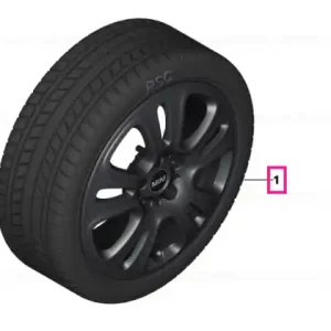 Reducere de preț Roată completă de iarnă - JCW Double Spoke 510 cu anvelopa Dunlop SP Winter Sport 3D ROF - 185/50R17 86H XL - Mini F55/F56/F57
