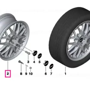 Reduceri Disc roată aluminiu 7JX17 ET:48 7JX17     ET:48 - BMW - Mini