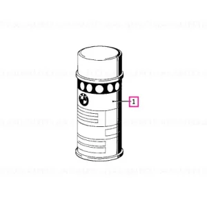 Spray paint set solid black 2X150ML  086 - BMW Popular