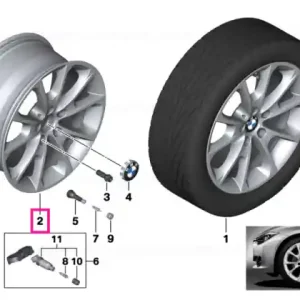 Calitate înaltă Disk wheel, light alloy, in Orbitgrey 8JX18 ET34 - BMW