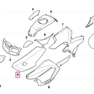 Panou ornament lateral față dreapta - BMW Motorrad Livrare expres