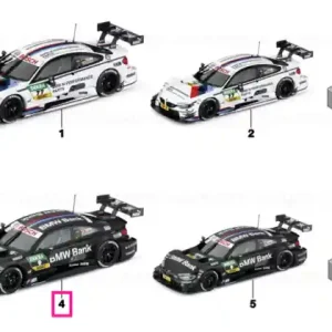 BMW miniature M4 DTM 2015 B. Spengler BLACK, SPENGLER Transport gratuit
