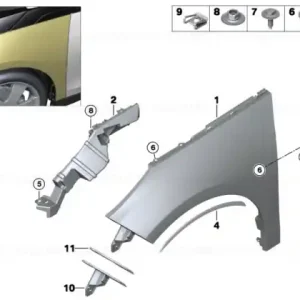 Reduceri Retaining strip, A-pillar, right - BMW