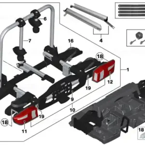 Set, tray, rear bicycle carrier, compact F39/F45/F46/F48 - BMW Ofertă limitată